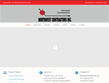 Tablet Screenshot of northwestcontractors.net